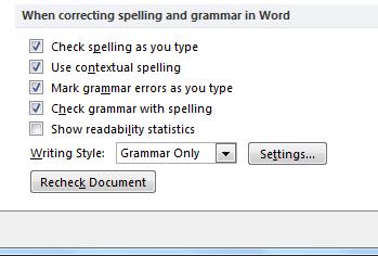 o Add to Dictionary- Add the word to the dictionary. Note: This permanently changes the Spelling Dictionary. o Change - Change the word in red to the selected word.