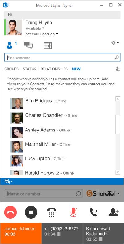 Connect Integration with Microsoft Skype for Business The ShoreTel Connect system can integrate with Microsoft Skype for Business and provide telephony features, such as calling, transfers,