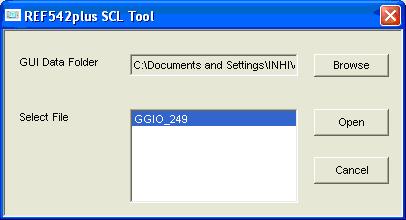 To use previously saved GUI data, click Import GUI Data.