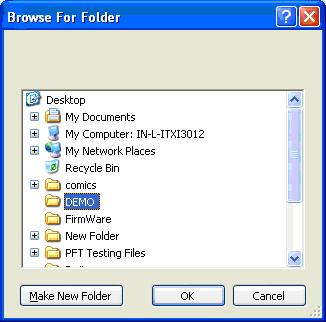 1MRS756342 REF 542plus Fig. 6.1.4.-1 Browse For Folder dialog A070316 3.
