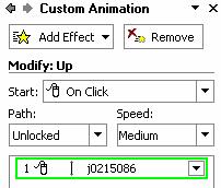 There are four effect options to choose from under the drop-down menu: Entrance, Emphasis, Exit and Motion Paths.