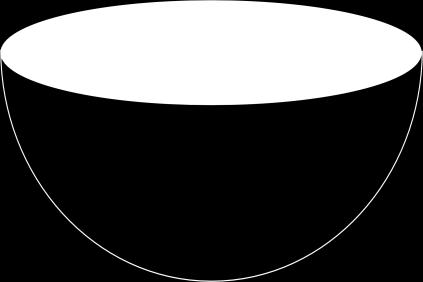 hemi-sphere, of radius 9cm, cut out. Find the volume of the bowl. Volume of smaller hemi-sphere = 9 56.