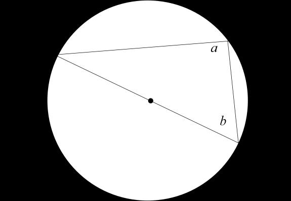 subtended from same arc and at centre) (iv) This angle =