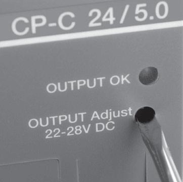 Operating mode - parallel operation Power supply CP-C 24/5.0 In order to increase capacity and to enable redundancy, up to 5 devices can be connected in parallel.