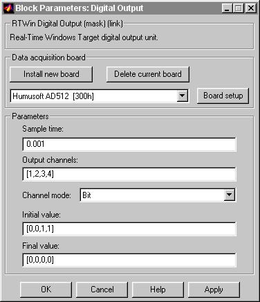 I/O Driver Blocks If you chose Bit, your dialog box will look similar to the figure shown below.