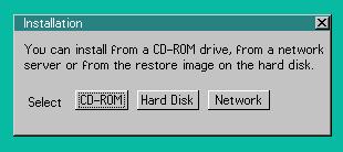 Hard Disk Install from a software image already loaded on the eprism hard disk.
