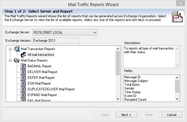 4) Expand the desired reports container.