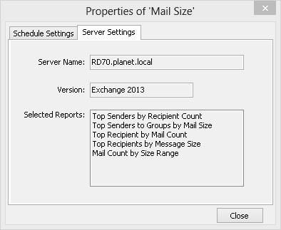 3.7.7 Task Properties In the Task Properties dialog box, the task's properties like Server Name, Version, Authentication Mode, Date details, Schedule Settings can be found.