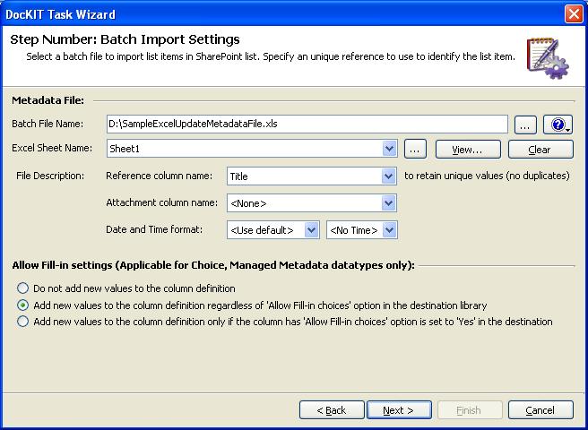 Chapter-8- Import metadata to all SharePoint Lists (Batch File Mode) matched item or matched folder from the SharePoint list automatically and then proceed to perform the specified action.