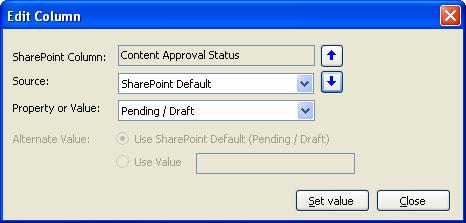 Chapter-2-DocKIT Template Manager NOTE: The Content Approval Status will be assigned only if the destination library has Content Approval enabled.