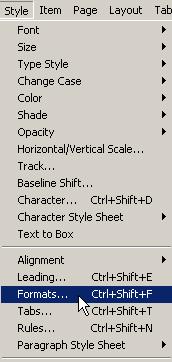 Text box with inset type Choose Text Alignment 1)