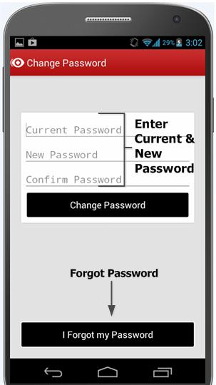 Save 3 Select Change Password to enter a new password.