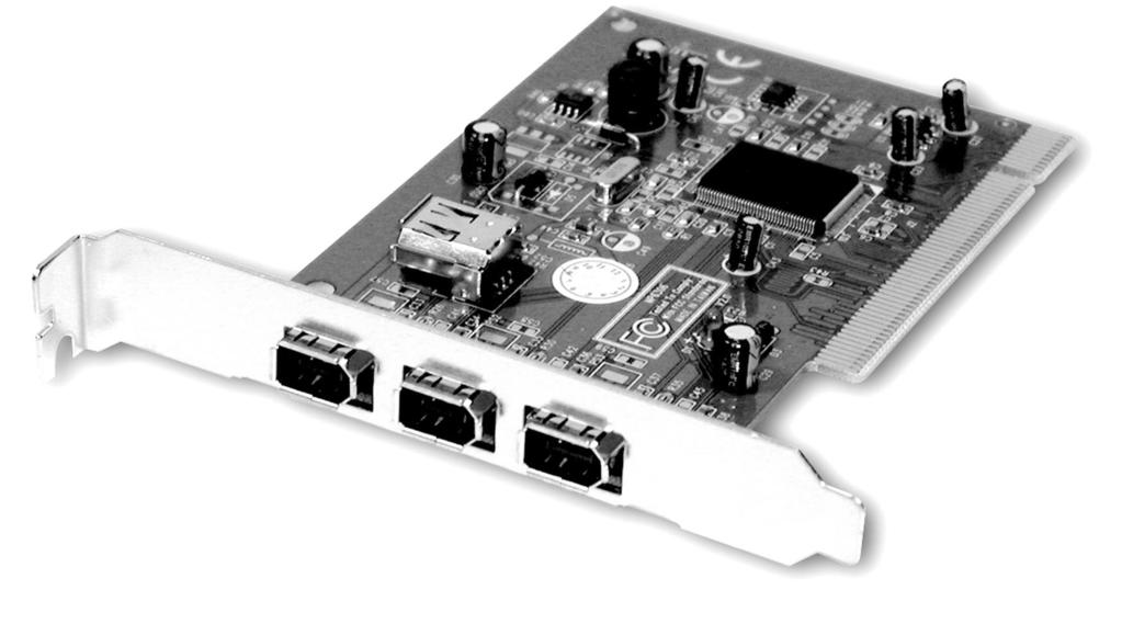 FIREWIRE CARD 4-Port IEEE 1394 FireWire Card With Digital Video Editing Kit PCI1394_4