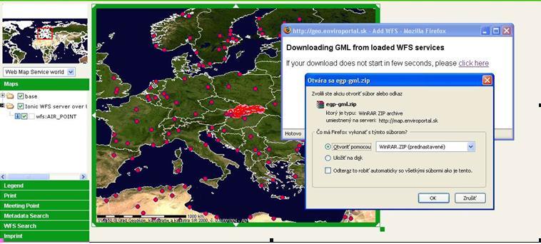 Download services download services, enabling copies of spatial data sets, or