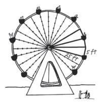 Example 10: Calculate AP if the perimeter of AYP is 43 cm. Example 11: Lighting booms on a Ferris wheel consist of four steel beams that have cabling with light bulbs attached.