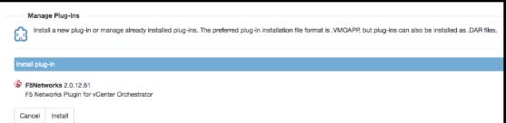 In the Manage Plug-ins window, click Browse to navigate to the location where you saved the plug-in installation (.dar) file, and then click Install. 7.