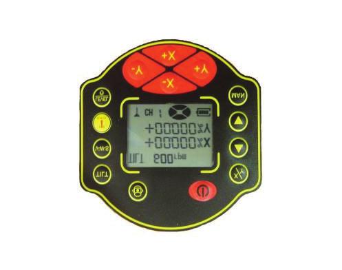 4.4 Keypad TILT button Rotating speed selection ON/OFF button Grade axis and position selecting button button VWS