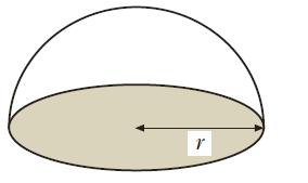 11. a) A cylindrical paperweight of radius 3 cm and height 4 cm is filled with sand. Calculate the volume of sand in the paperweight.