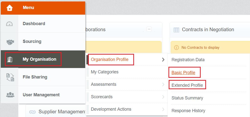 Update Supplier Profile information 1. Log into the BHP Supplier Portal (GCMS) using your user name and password. 2.