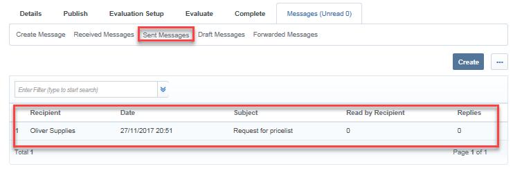 8. The status of the message can be checked in the Messages tab. Receiving Message(s) through GCMS 1. An email notification will be received if there is a message from BHP.