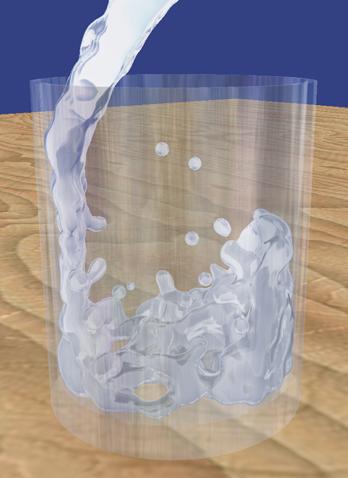 2. Related Work Figure 2.1: Water poured into a glass rendered at 5 frames per second [25] Figure 2.