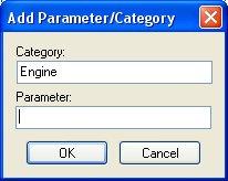 Add a new Parameter by entering a new Parameter name to an existing Category.