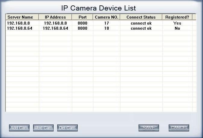 Now our software supports the following types of IP products: NV Series IP/EMDVR, DG Series EMDVR, DG Series
