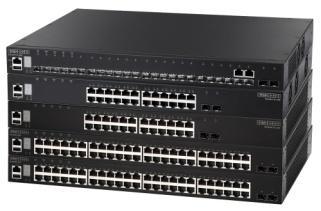 The switch is ideal for high-performance server aggregations, such as enterprise data center, where it can connect high-end or network-attached files servers over fiber ports.