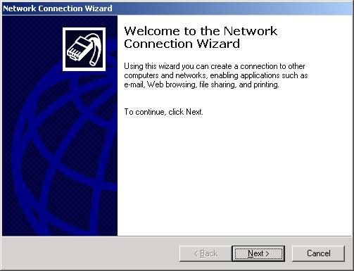Figure 10: Continue the new connection. Activate the Dial-up to private network radio button, then click Next.