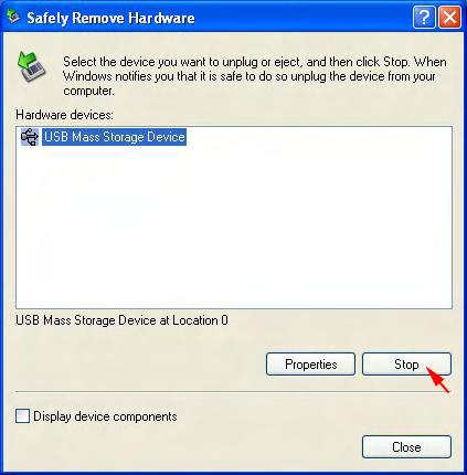 2. Click on the Safely Remove Hardware. 3.
