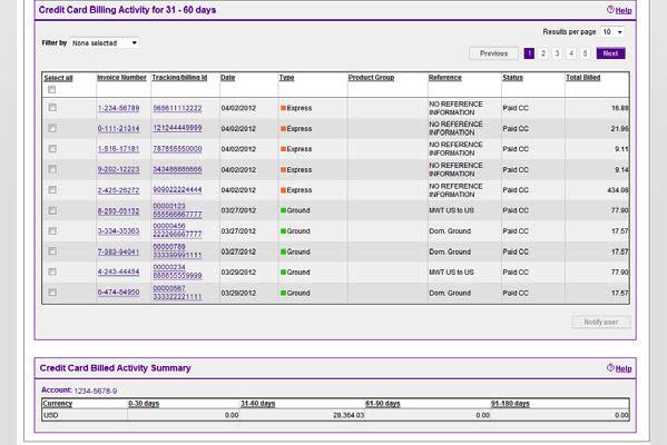 2.1 Credit Card Billed Activity Summary The Account Summary screen is easily customized if you want to see the information in a particular manner.