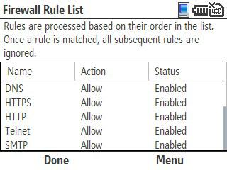 Using the Firewall Firewall Rules Firewall rules define protection policies for specific ports and IP addresses.