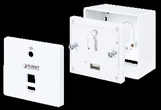 Suitable for Any Room Installation without Spoiling Interior Design Featuring attractive in-wall design, the can be firmly installed into the wall via the standard 86 x 86 mm European outlet box,
