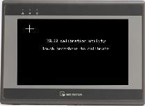 1. A + sign appears on the screen, touch the center of the sign, after all 5 signs are touched, + disappears and the touch screen parameters will be stored in HMI