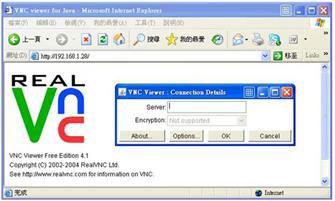 4. In VNC Viewer input remote