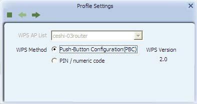 Figure 3-14 There are 2 methods to set a WPS encryption for a wireless network: PBC and PIN Method1: PBC Select Push-Button Configuration(PBC) in WPS Method then click next.