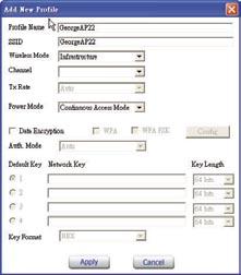 Field Profile: Remove: Properties: Add: Description You can create and manage profiles for Home, offices or public areas. Double-Click on one of the created profiles.