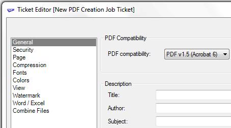 Snic PDF Server 3.0 Save the ptin fr saving the ticket settings s yu culd use it again. Save As the ptin fr saving the ticket settings under a different name. Exit the ptin fr clsing the ticket editr.
