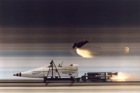 Two of the most famous rocket sled test facilities are Holloman High Speed Test Track (HHSTT) in Holloman AFB, NM 1, and the Supersonic Naval Ordinance Research Track (SNORT) in China Lake, CA 2.