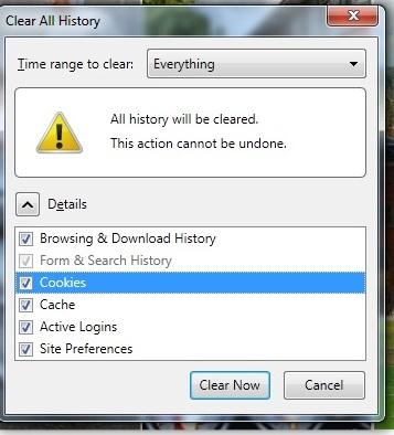 Windows: Firefox Clearing Cache To clear cache now: 1. Open Firefox. 2. Click on the orange icon in the upper left. 3. Select and hover over History. 4. From the drop down, click Clear Recent History.