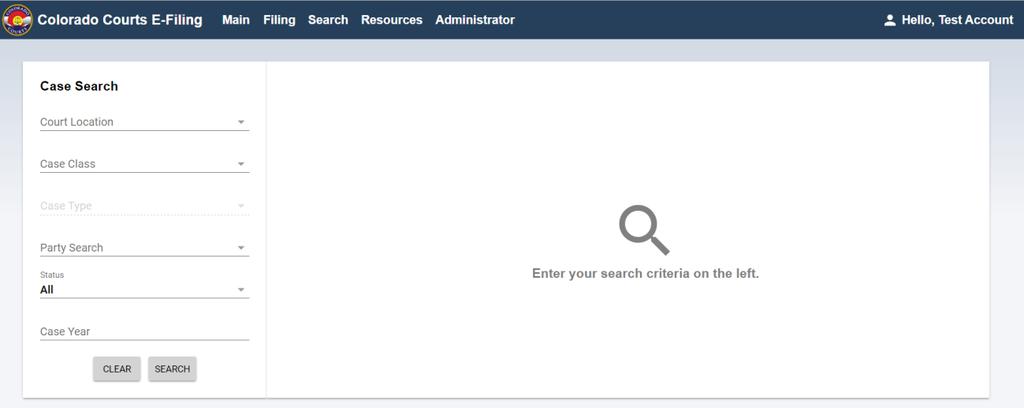 Case Search Search Fields. *Court Location: Select the Court Location(s) that you are looking for cases in. You may select an individual court location or All Trial Courts or All Appellate Courts. 2.