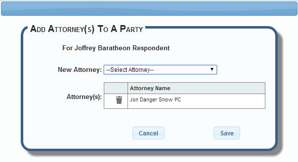 The party that the user is associated with will auto select.
