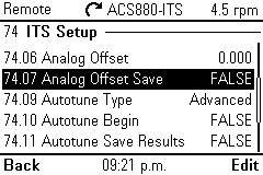 amplifier). You can set the offset two ways: manually or automatically. Manually Set Analog Offset Using Parameter 74.