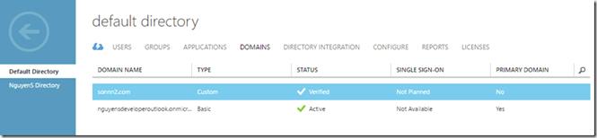 3 Steps to enable integration Step 1 Add a custom domain A custom domain is required for on-premises and Azure AD integration. You can add a domain in the dashboard of your selected Active Directory.