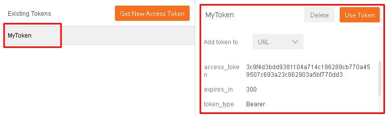 10. Change the Add token to drop down to Header and the click Use Token.