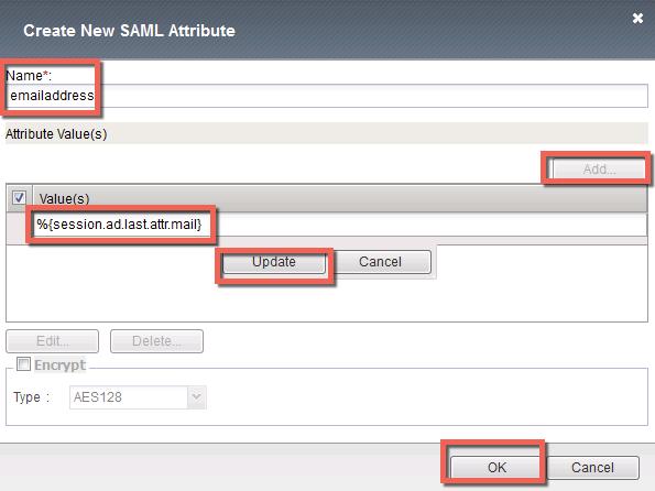 11. In the Create New SAML IdP Service dialog box, click Security Settings in the left navigation pane and key in the following: Signing Key: /Common/SAML.