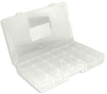 & Storing * Great For Crafts Or Sewing MJ2084 PLASTIC BOX ORGANIZER * 24 Compartments * Measures