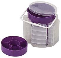 5"(W) X 6"(D) * Clear Drawer Containers * Large Compartment In Lid MJ3182 PLASTIC STORAGE CHEST *