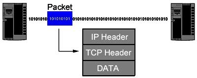 domain The Transmission Control Protocol The TCP protocol breaks the information to be transmitted into multiple packets.