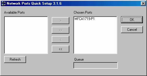 10.3 Network Port Setup Network Port Setup Utility offers a very simple method to add or remove MFP Server s printer port from the client s computer.